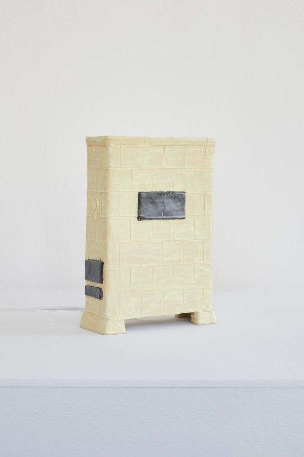 Marlene, Glazed ceramic, electrical wiring and heating film, 32 &times; 21 &times; 8 cm, 2020