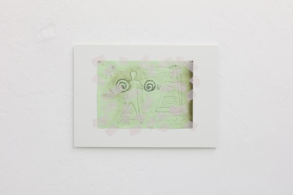 Snail houses for Berlin Niclas Riepshoff at Shahin Zarinbal 2022, 2022, Mixed media on foam board, 31 x 45 x 0.5 cm