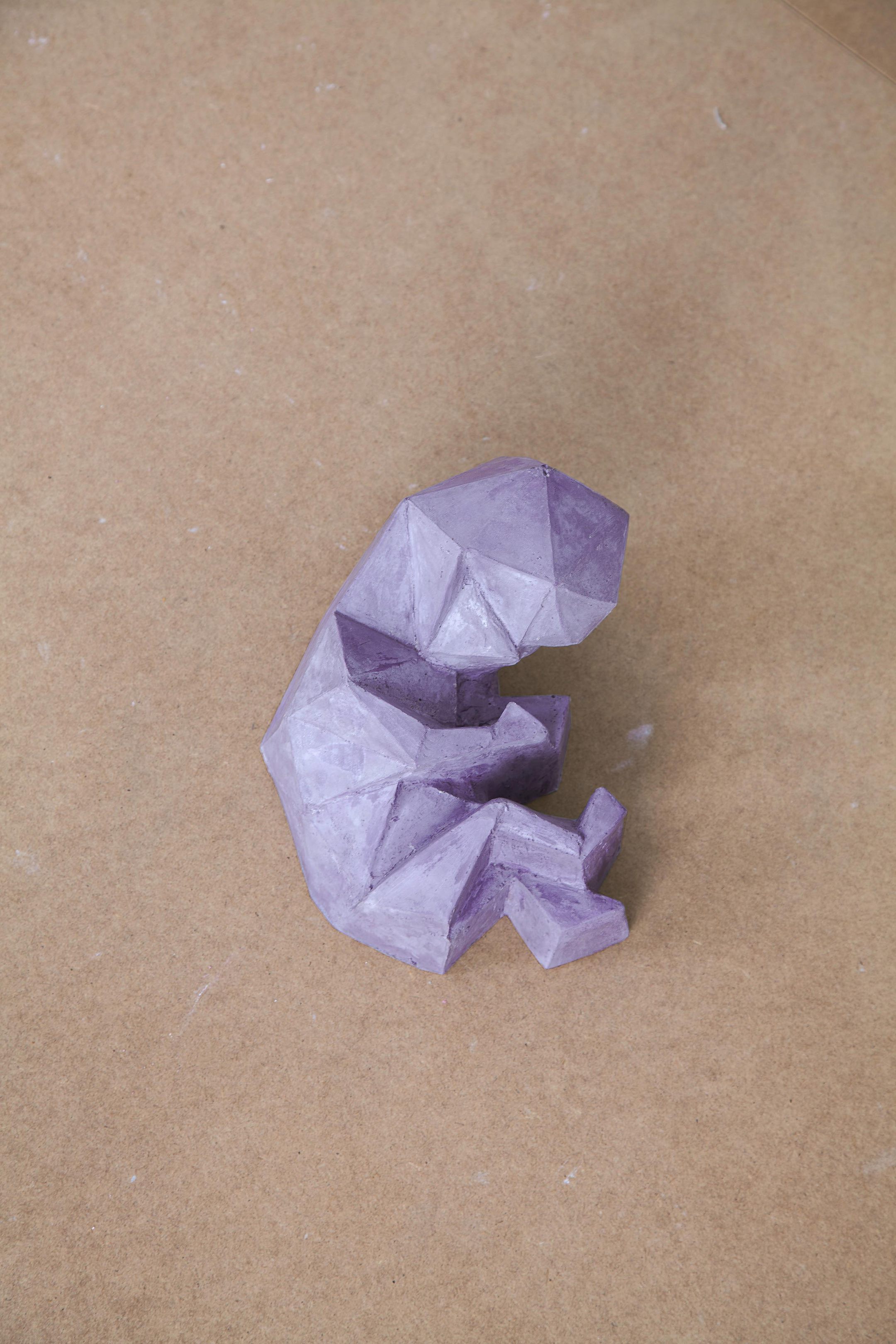 Fetus, Plaster, Pigment, 20 &times; 18 &times; 12 cm, 2018