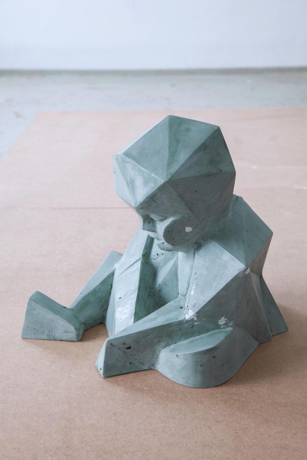 Baby (II), Plaster, Pigment, 40&times;45&times;40 cm, 2018